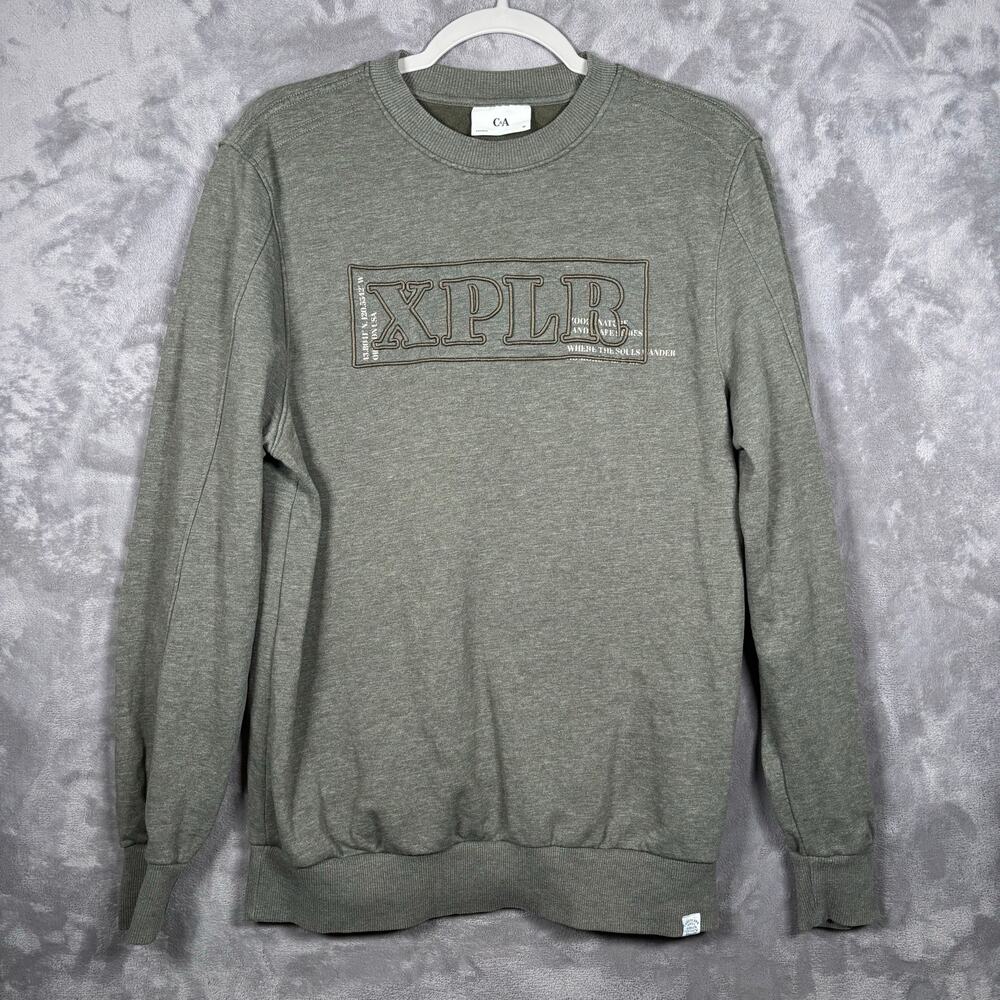 C&A Green XPLORE Landscape Series Crewneck Sweatshirt Men’s Medium